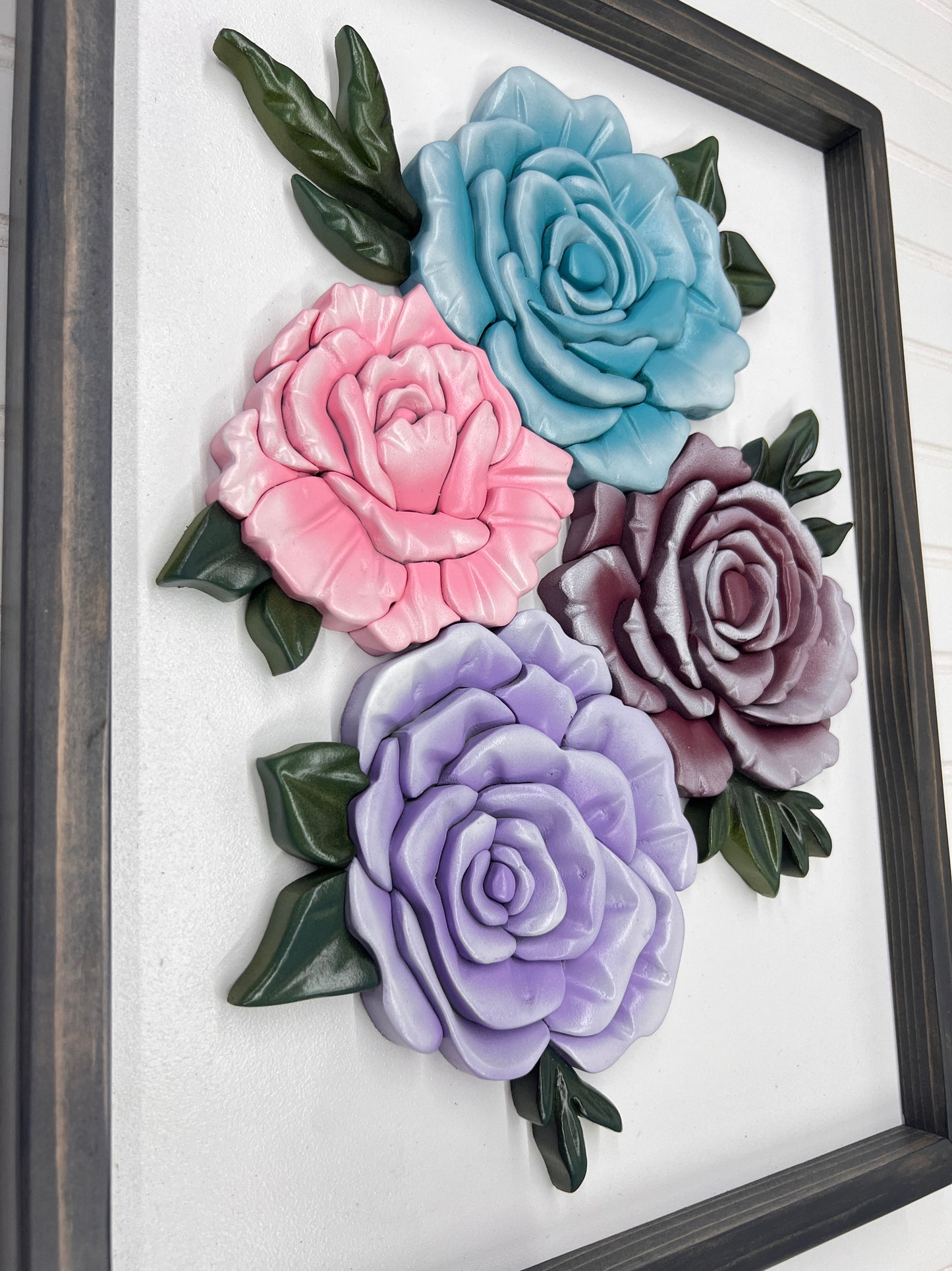 Roses, 3D floral wood sign
