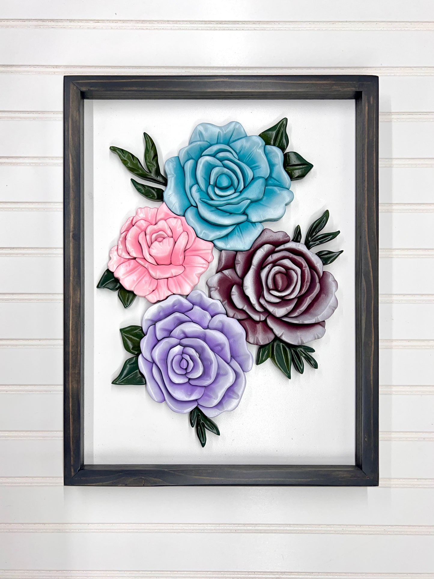 Roses, 3D floral wood sign