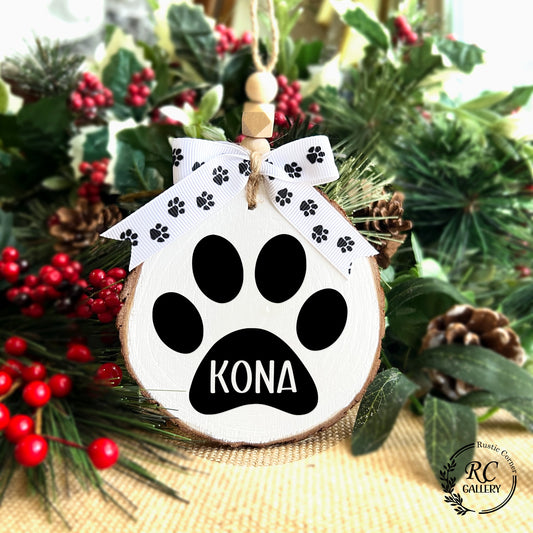 Dog name Christmas Ornament
