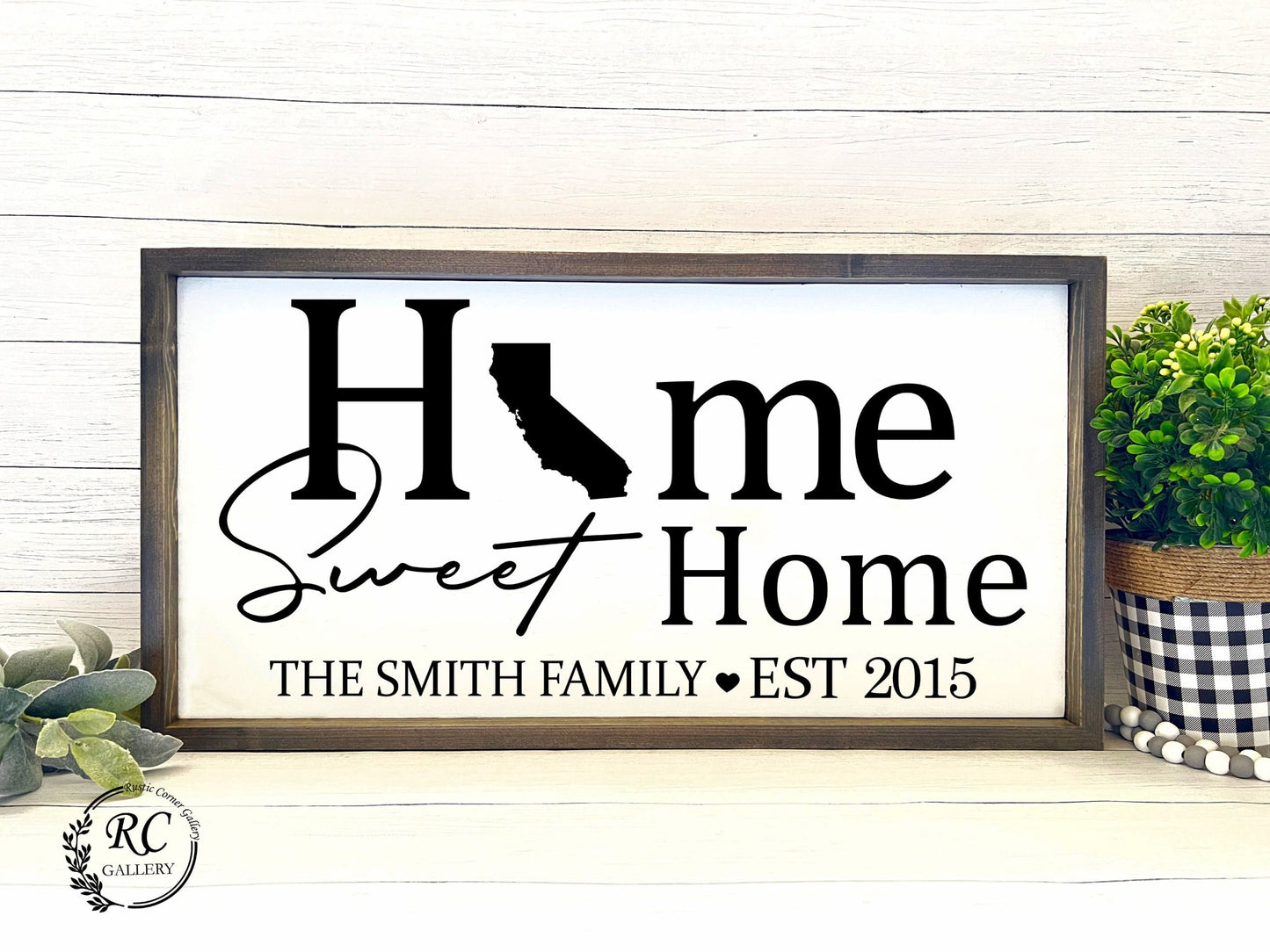 Home sweet home sign living room sign.