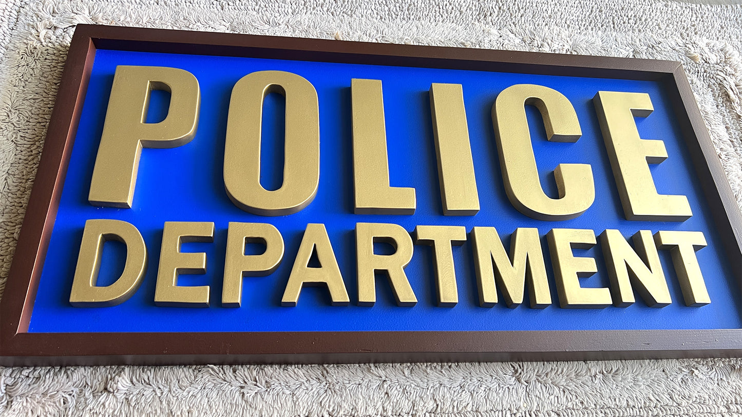 Police Department Custom Sign