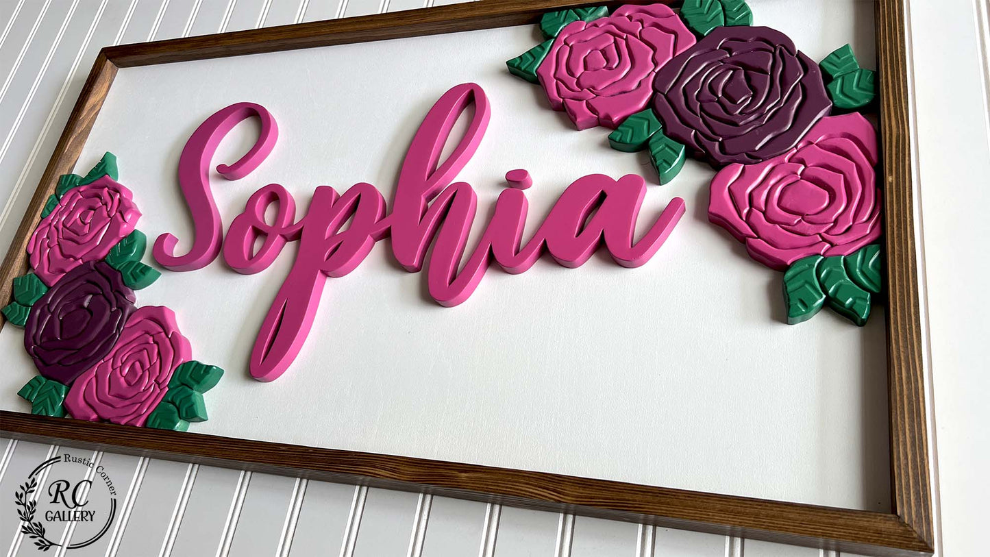 Nursery Name sign, Custom Name Sign Deposit