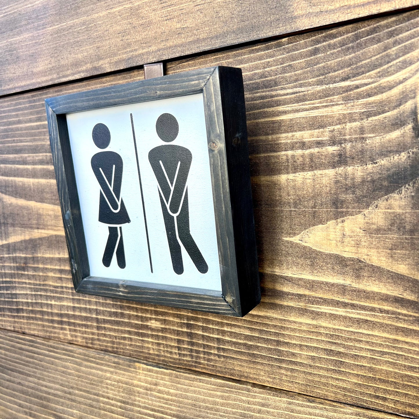 Hello sweet Cheeks, Bathroom Sign , double-sided Wood sign.