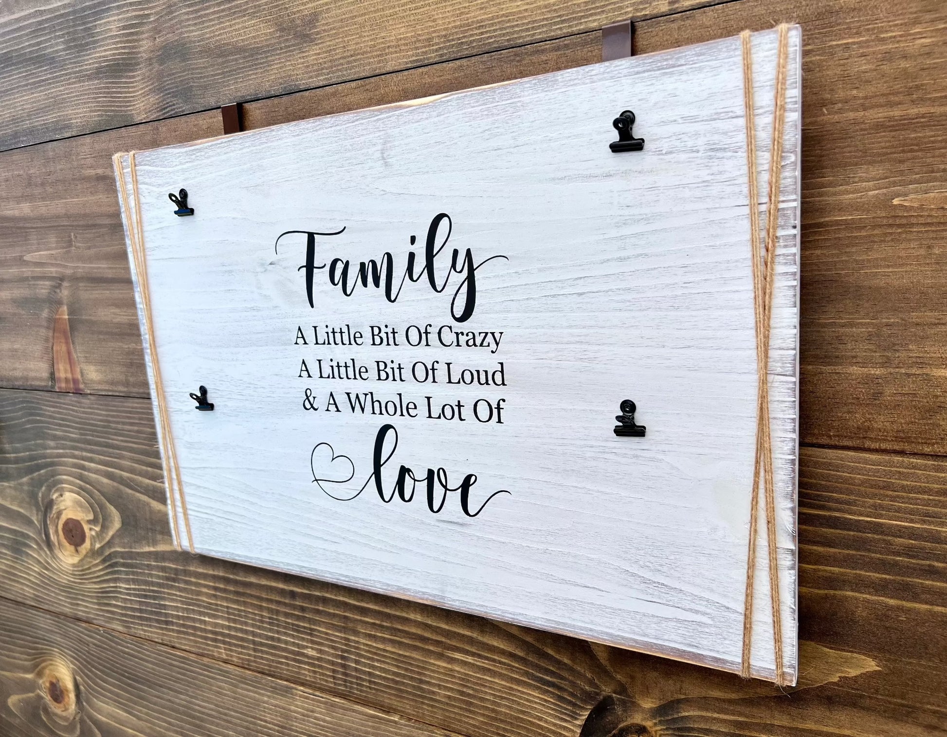 rustic distressed wood sign
