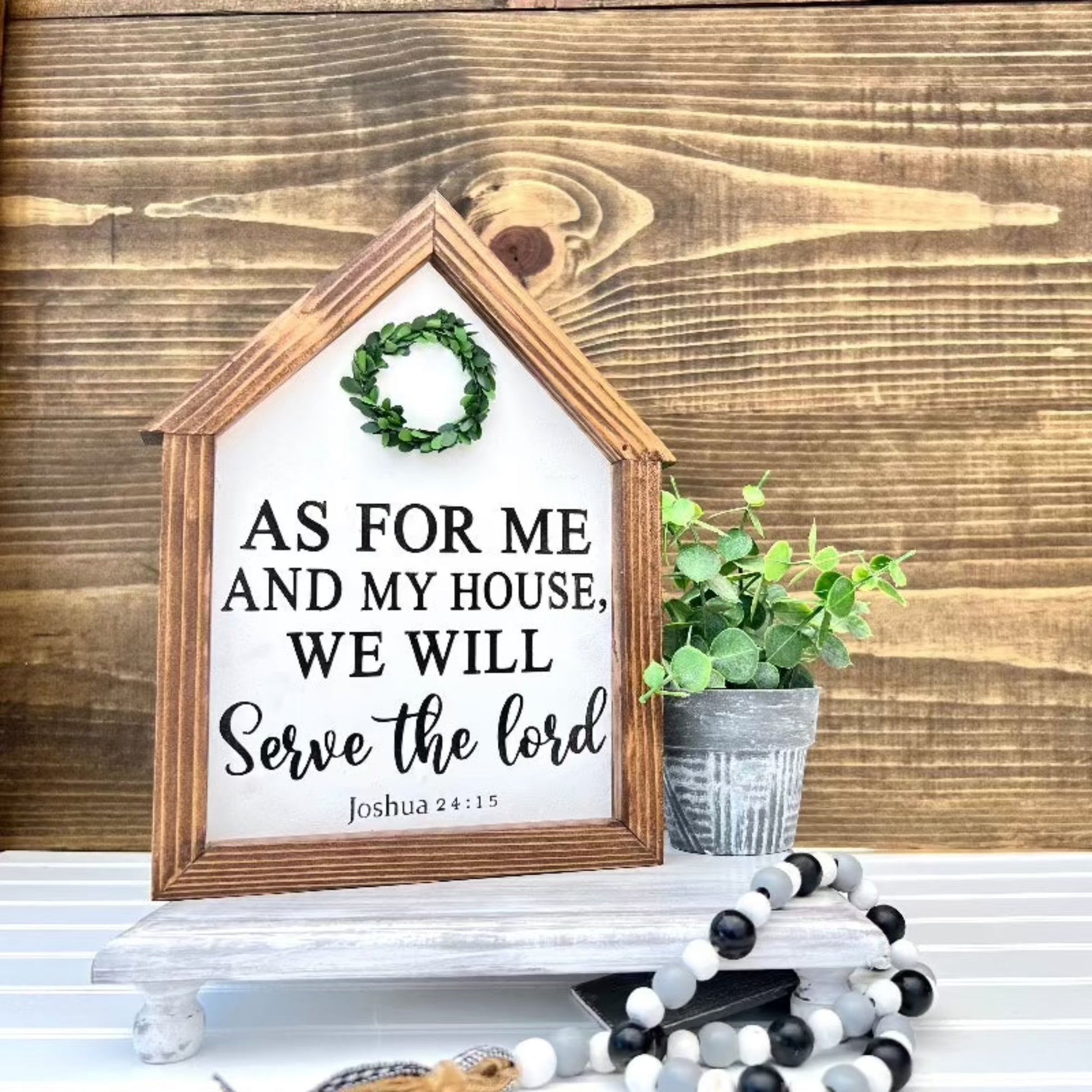 Scripture wood sign