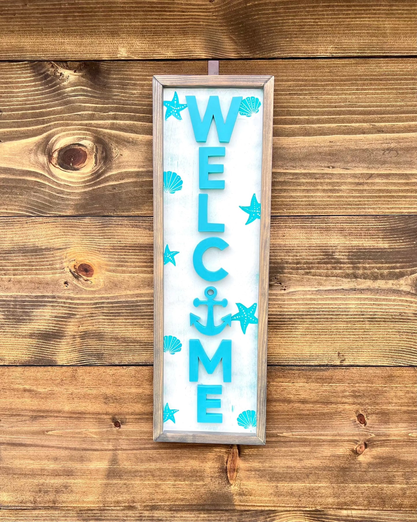 Welcome 3D wood sign, Beach House Decor