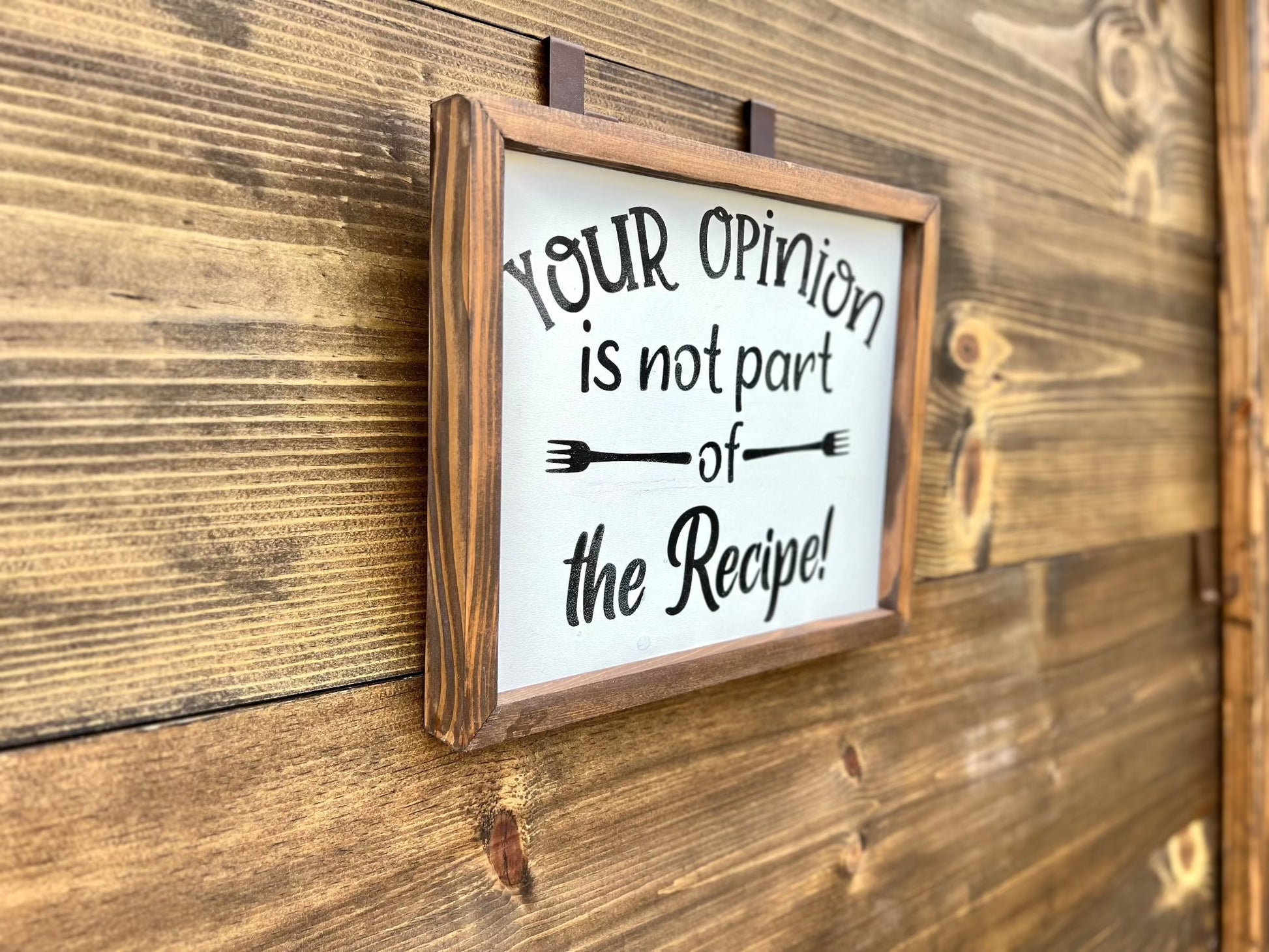 your opinion is not part of the recipe. 