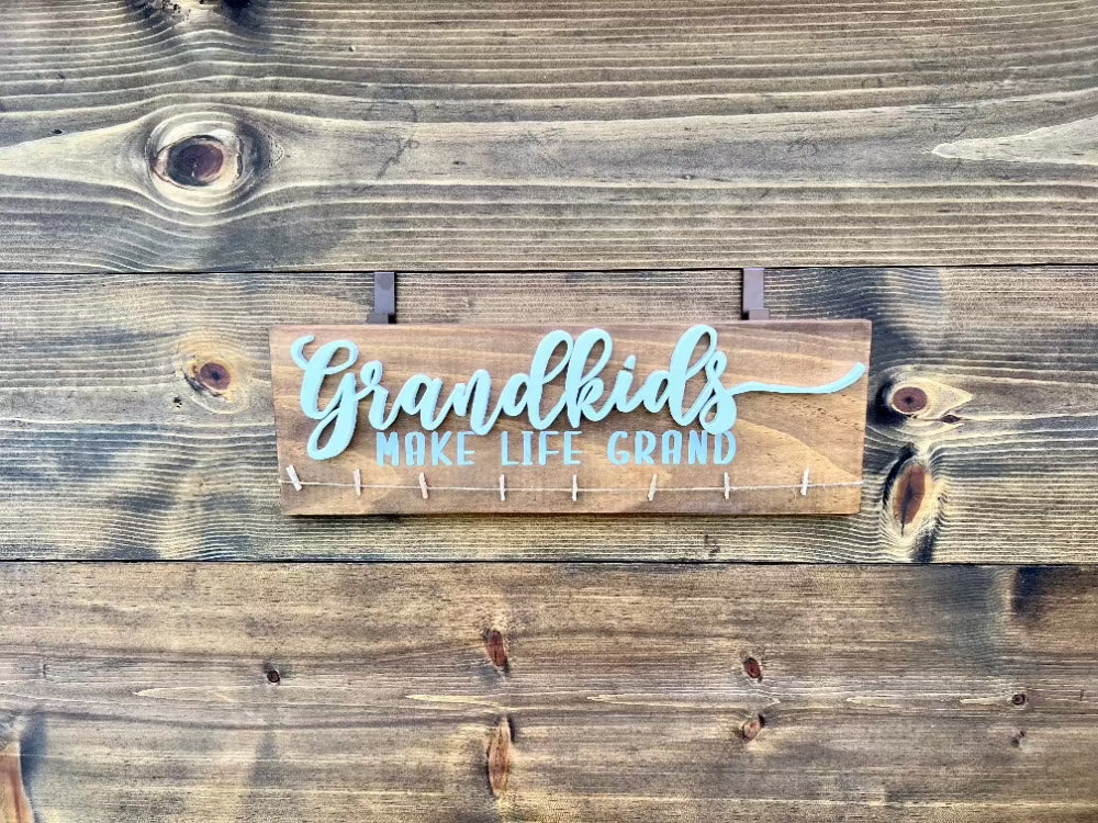Grandkids Make Life Grand, Photo Display