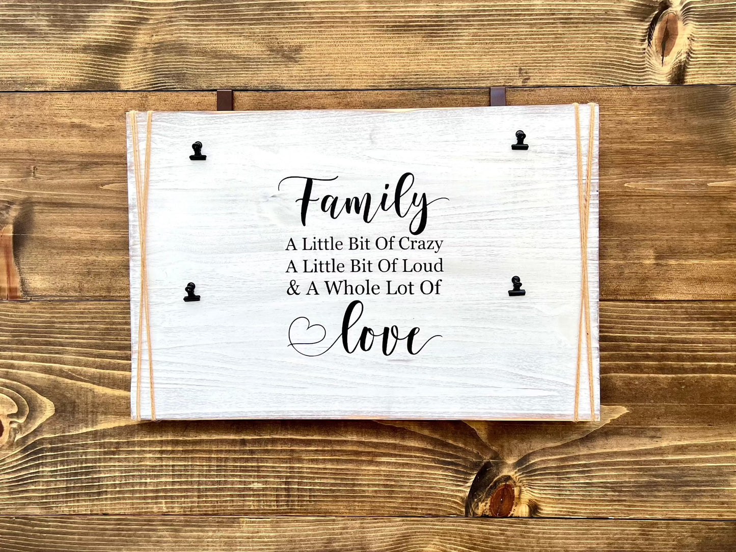 family wood sign, display photo wood sign