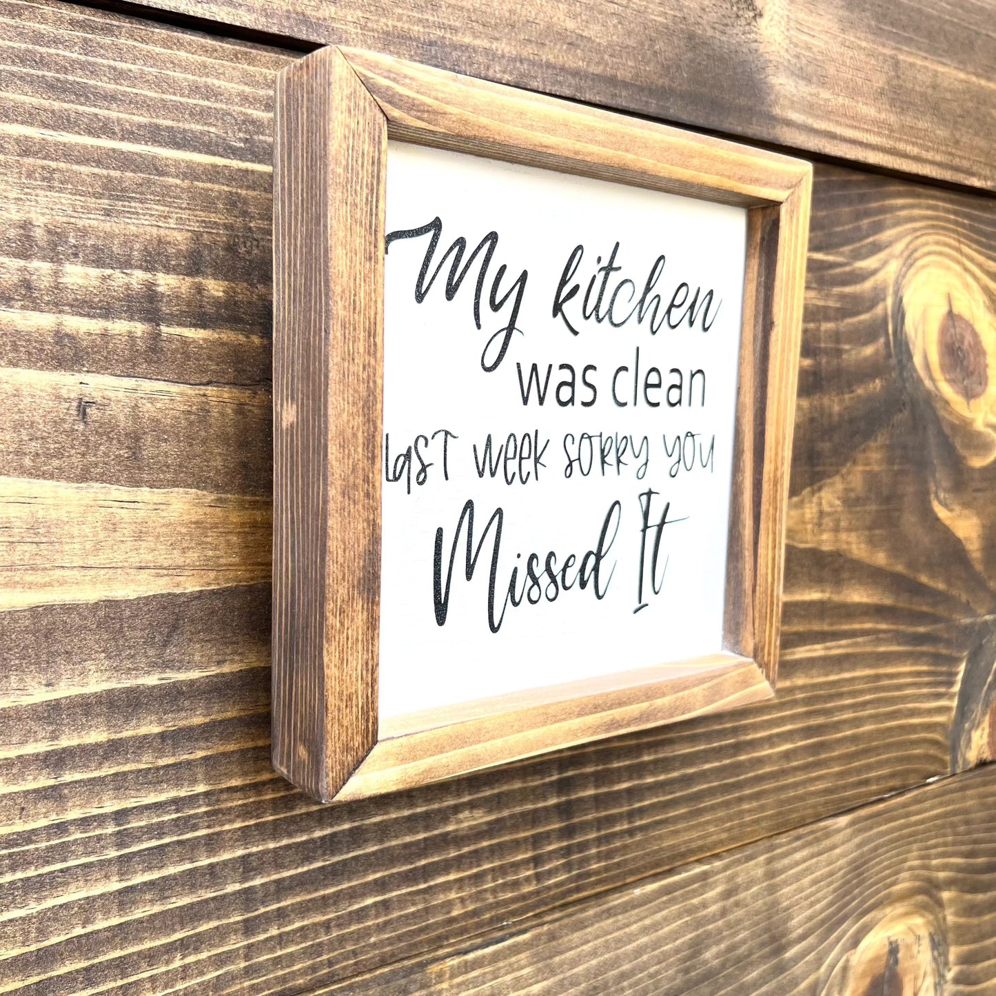 funny kitchen wood sign decor