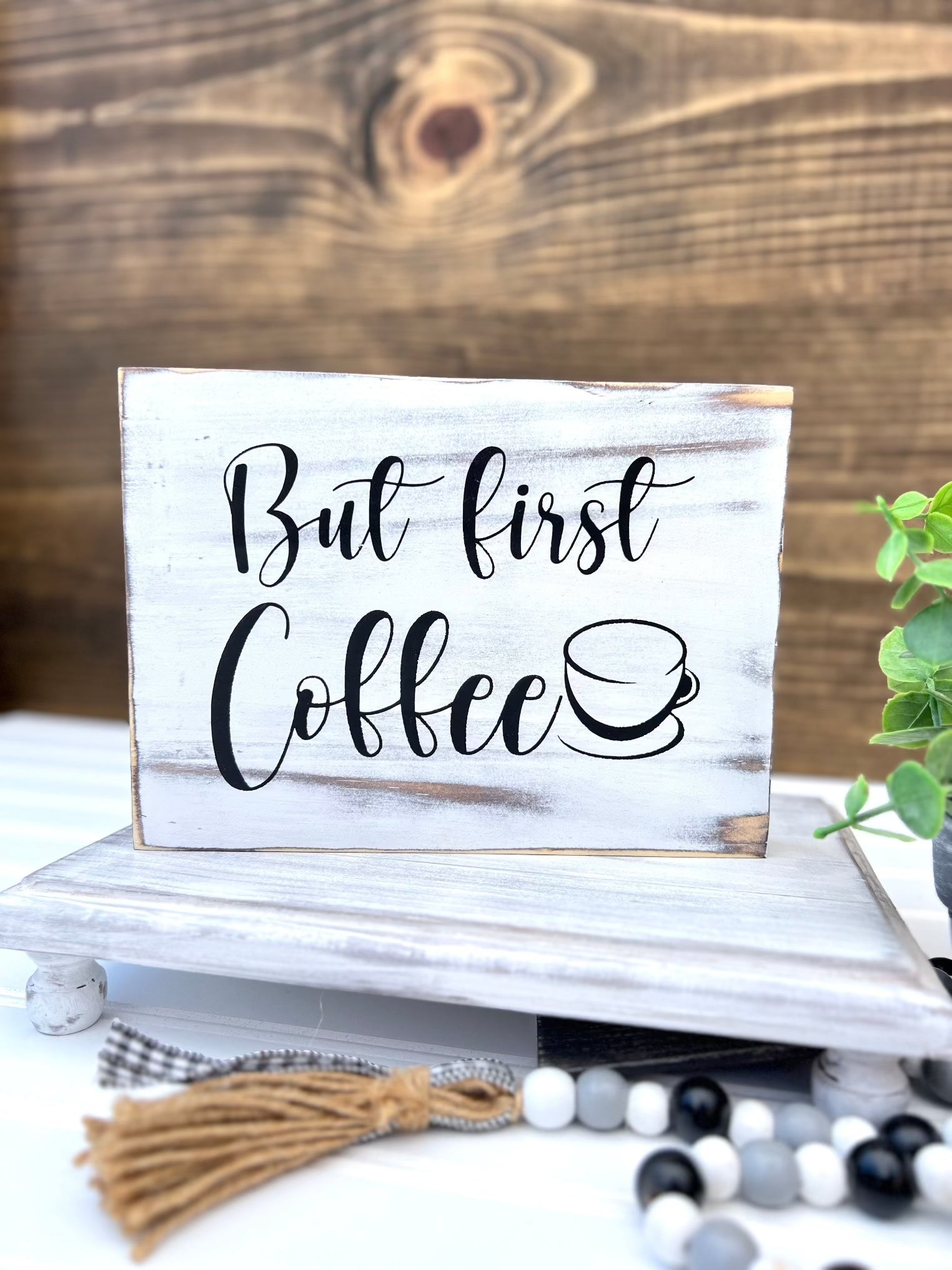 Coffee Corner Wood Sign