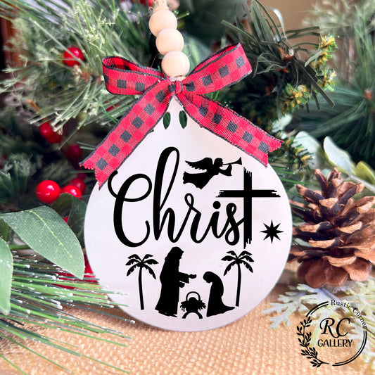 Christ Christmas Ornament.