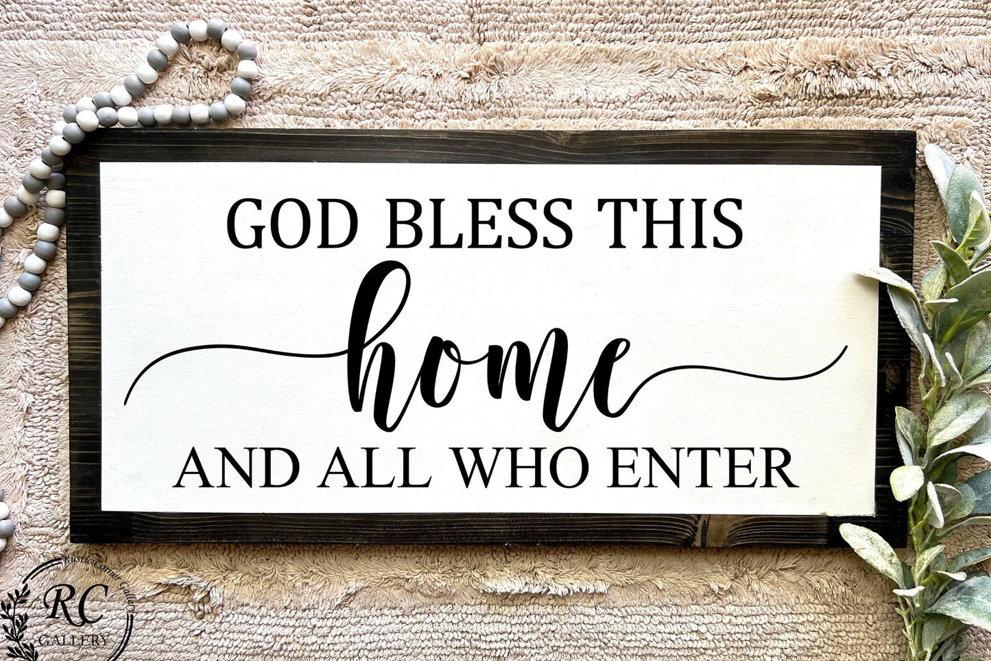 farmhouse wood sign decor