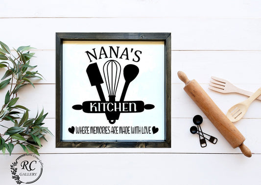 Mama's kitchen | Nana's kitchen farmhouse kitchen wood signs.