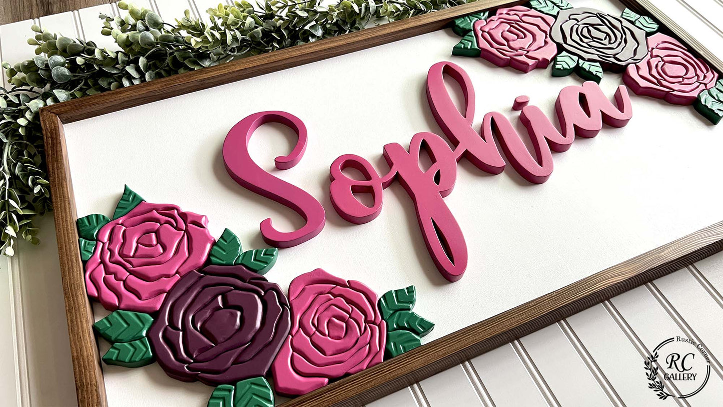 Nursery Name sign, Custom Name Sign Deposit